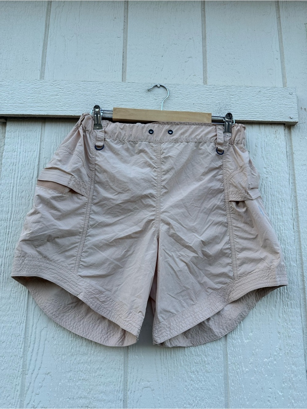 FP Movement by Free People Blush Pink Cargo Shorts no drawstring